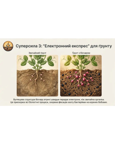 Биочар - органическое удобрение, 1 кг